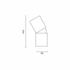 Moderna bordslampa av keramik och bokträ tillverkad i Italien Asien Viadurini