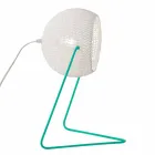 Moderna bordslampa In-es.artdesign Handgjord bomull T1 textur Viadurini