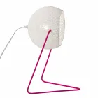 Moderna bordslampa In-es.artdesign Handgjord bomull T1 textur Viadurini