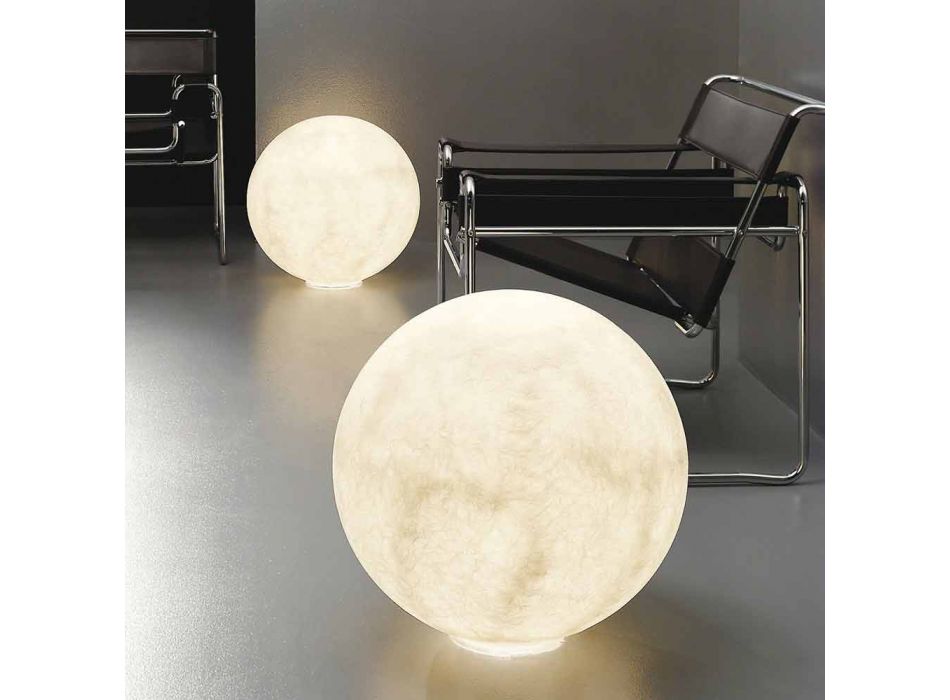 Moderna sfäriska bordslampa In-es.artdesign Golv Moon nebulite Viadurini