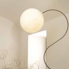Modern vit golvlampa nebulit In-es.artdesign Luna H210cm Viadurini