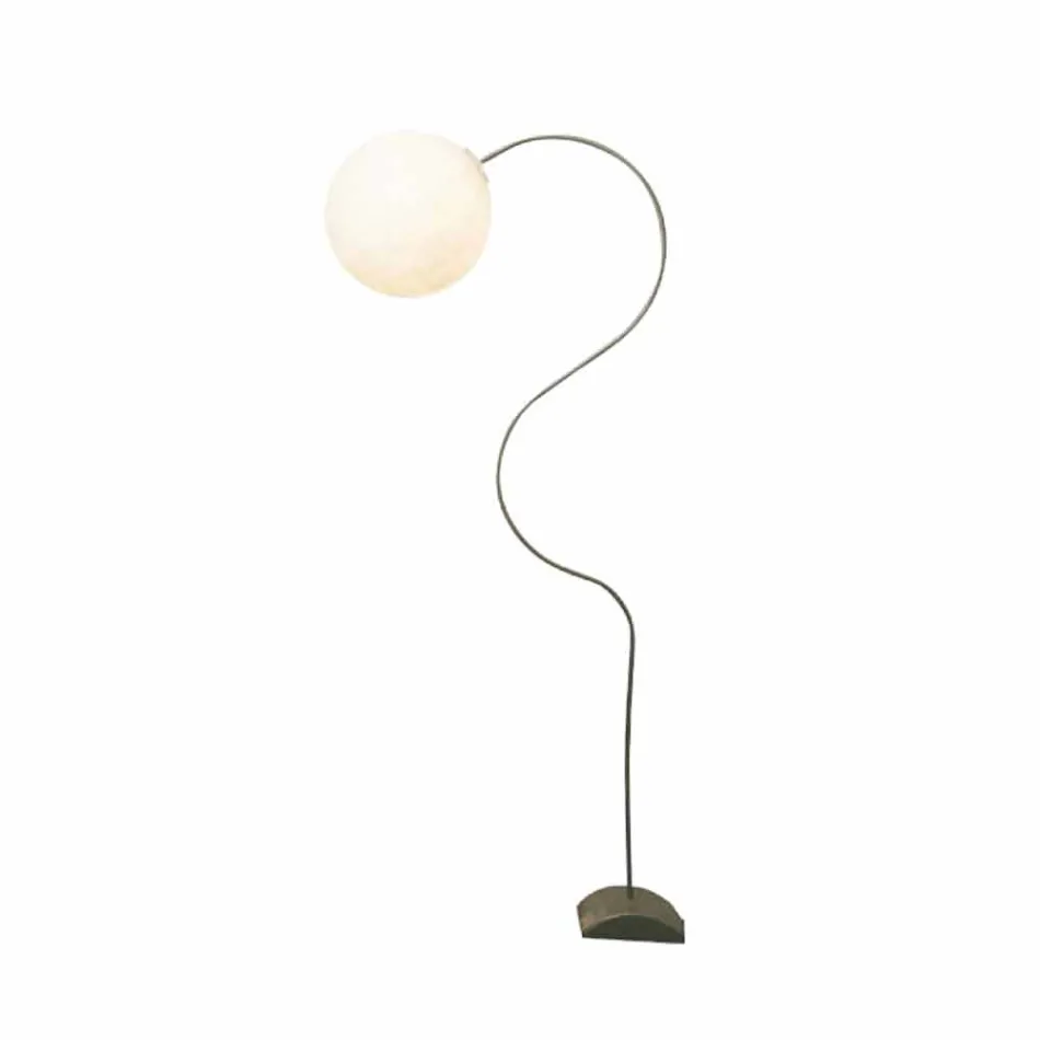 Modern vit golvlampa nebulit In-es.artdesign Luna H210cm Viadurini