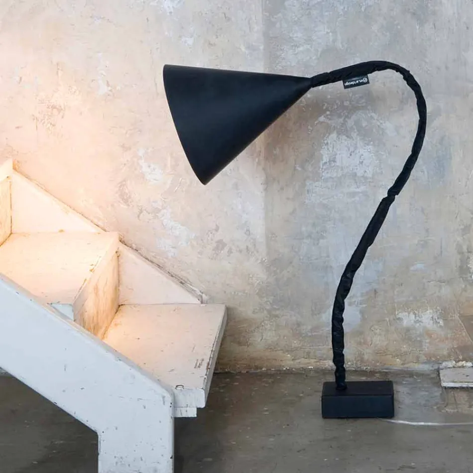 Modern golvlampa In-es.artdesign Flower Blackboard i harts Viadurini
