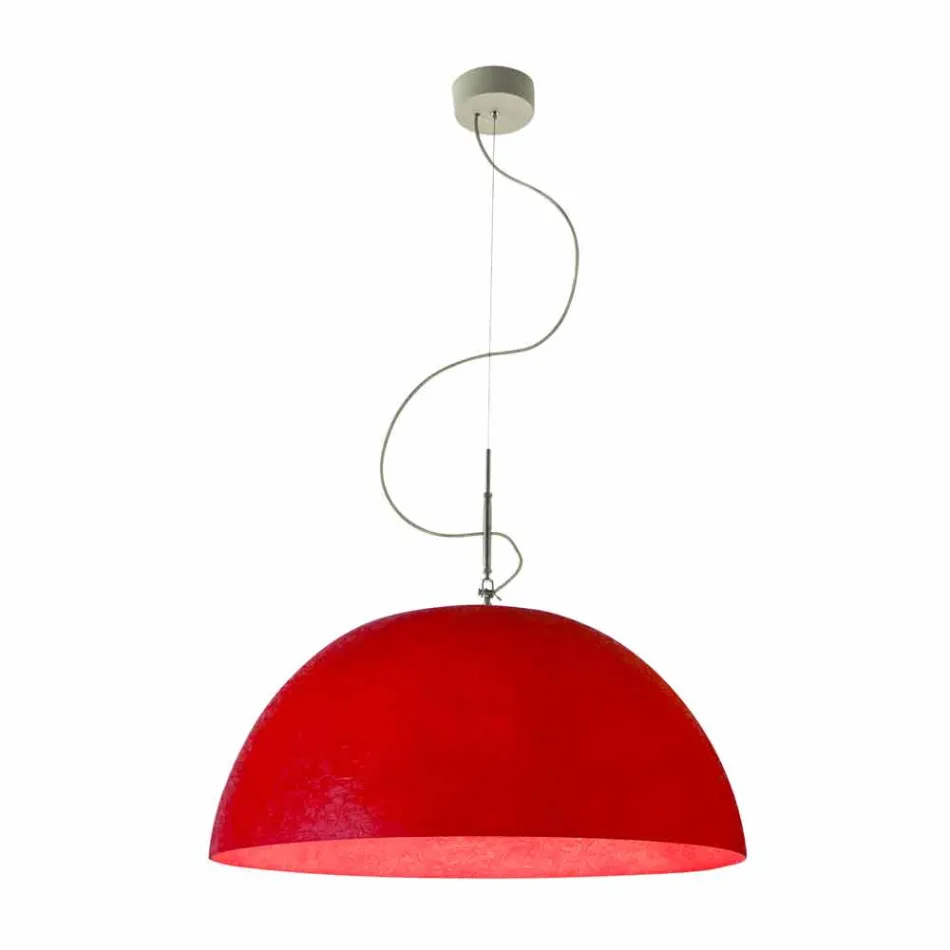 Modern lampa In-es.artdesign Mezza Luna Suspenderad nebulit Viadurini