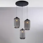 Modern lampa i glas och metall tillverkad i Italien, perfekt för alla rum - Aquila Viadurini