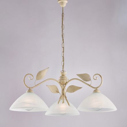 Modern lampa i glas och metall tillverkad i Italien, perfekt för alla rum - Carina Viadurini