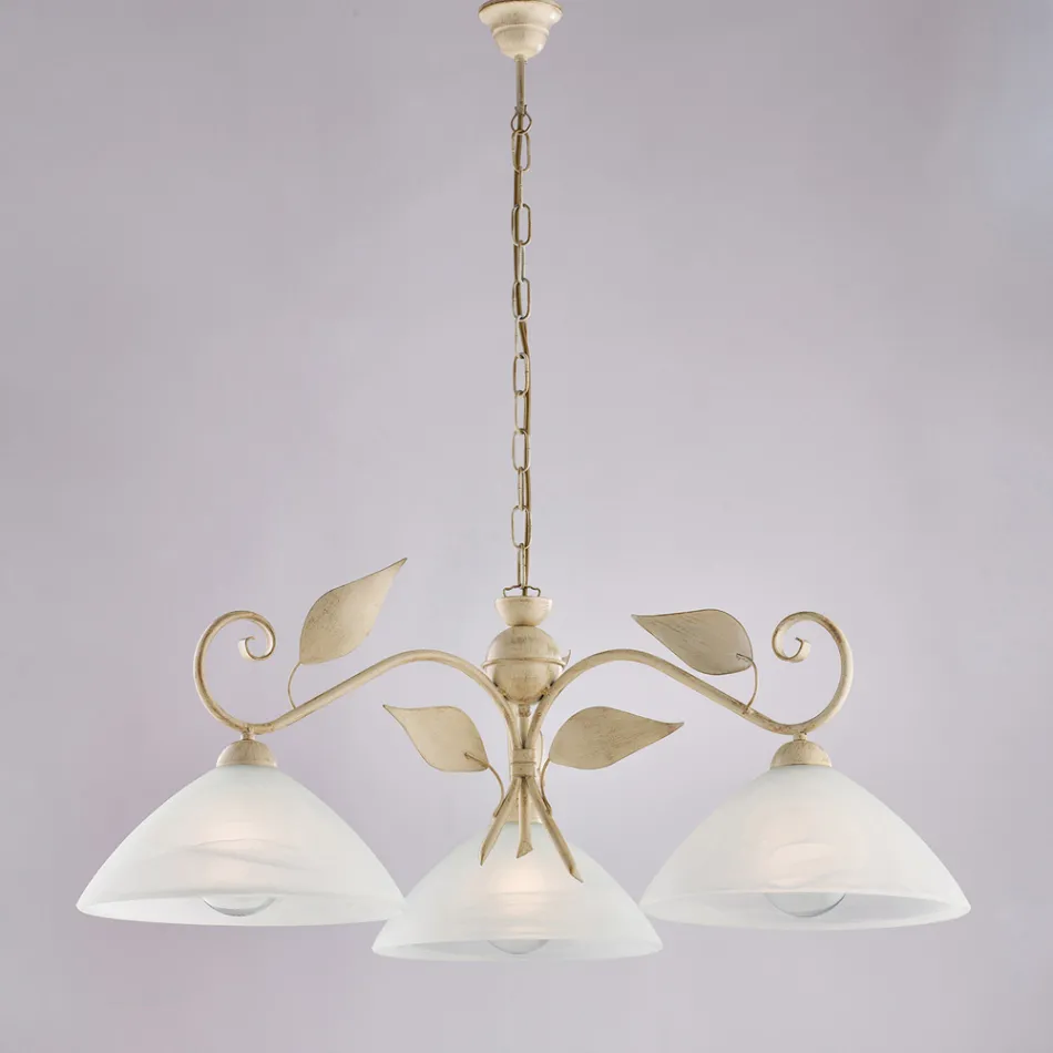 Modern lampa i glas och metall tillverkad i Italien, perfekt för alla rum - Carina Viadurini