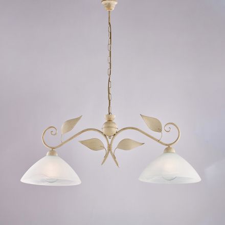 Modern lampa i glas och metall tillverkad i Italien, perfekt för alla rum - Carina Viadurini