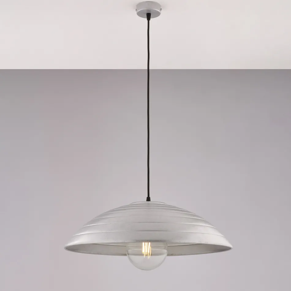 Modern lampa i glas och metall tillverkad i Italien, perfekt för alla rum - Cygnus Viadurini
