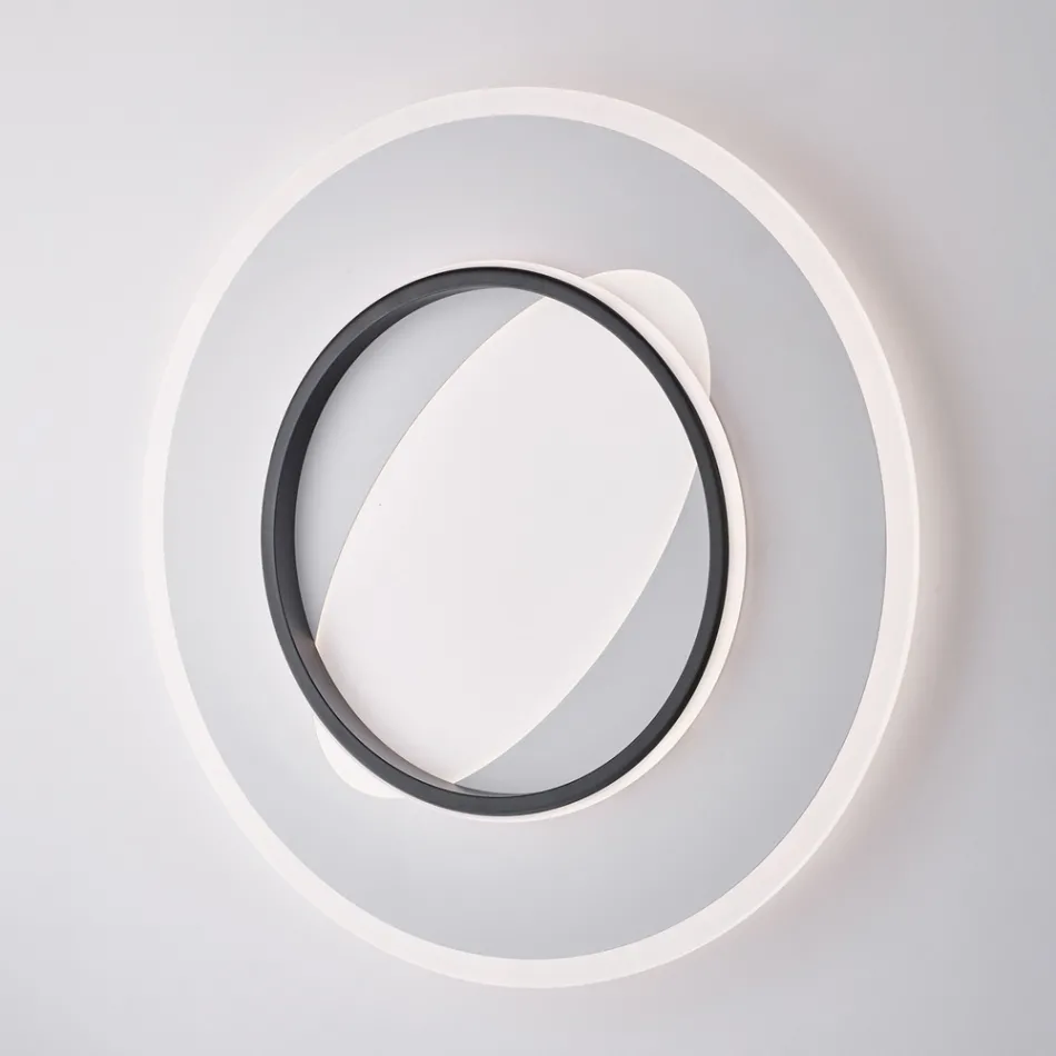 Modern lampa i glas och metall tillverkad i Italien, perfekt för alla rum - Pavo Viadurini