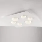 En modern lampa i glas och metall för elegant inredning – Kepler Viadurini