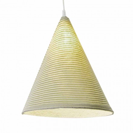 Modern upplyst lampa In-es.artdesign Jazz Stripe i färgad ull Viadurini