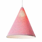 Modern upplyst lampa In-es.artdesign Jazz Stripe i färgad ull Viadurini