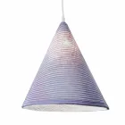 Modern upplyst lampa In-es.artdesign Jazz Stripe i färgad ull Viadurini