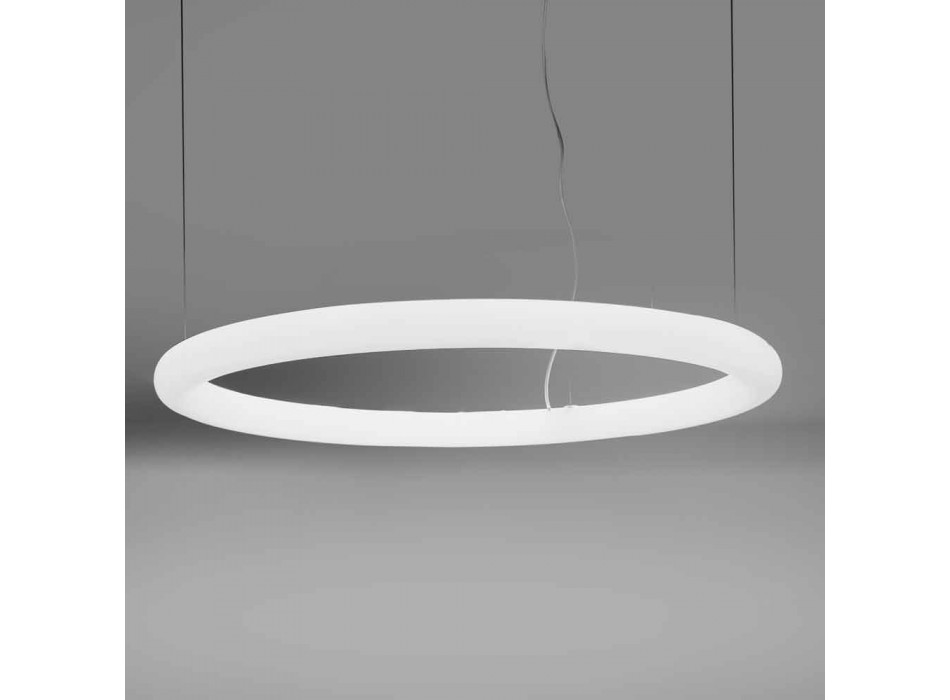 Modern rund upphängningslampa i polyeten Tillverkad i Italien - Slide Giotto Viadurini