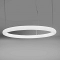Rund LED-upphängningslampa i polyeten Tillverkad i Italien - Slide Giotto