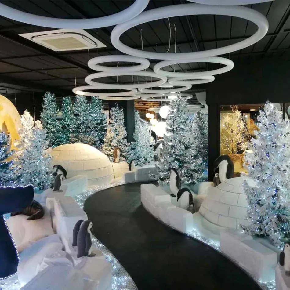 Modern rund upphängningslampa i polyeten Tillverkad i Italien - Slide Giotto Viadurini