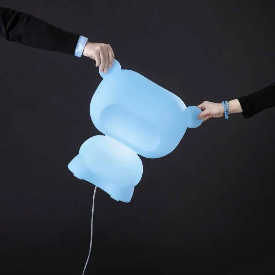 Slide Ren färgad bordslampa björn gjord i Italien Viadurini