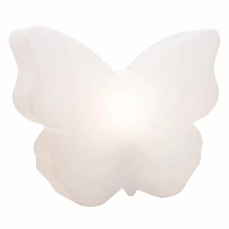 Lampa för exteriör eller interiör, White Butterfly Modern Design - Farfallastar Viadurini