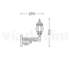 Utomhusvägglampa i aluminium Tillverkad i Italien - Leona Viadurini