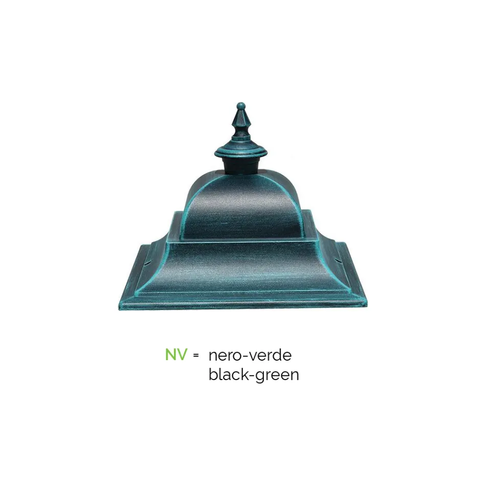 Vintage utomhuslampa i aluminium och glas Tillverkad i Italien - Bonaria Viadurini