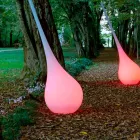 RGB Golvlampa Vas med dekor med plastdesign - Ampull av Myyour Viadurini