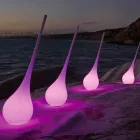 RGB Golvlampa Vas med dekor med plastdesign - Ampull av Myyour Viadurini