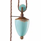 lampa metallspärren land och Evelyn keramik hantverk Viadurini