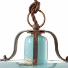 lampa metallspärren land och Evelyn keramik hantverk Viadurini