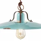 lampa metallspärren land och Evelyn keramik hantverk Viadurini