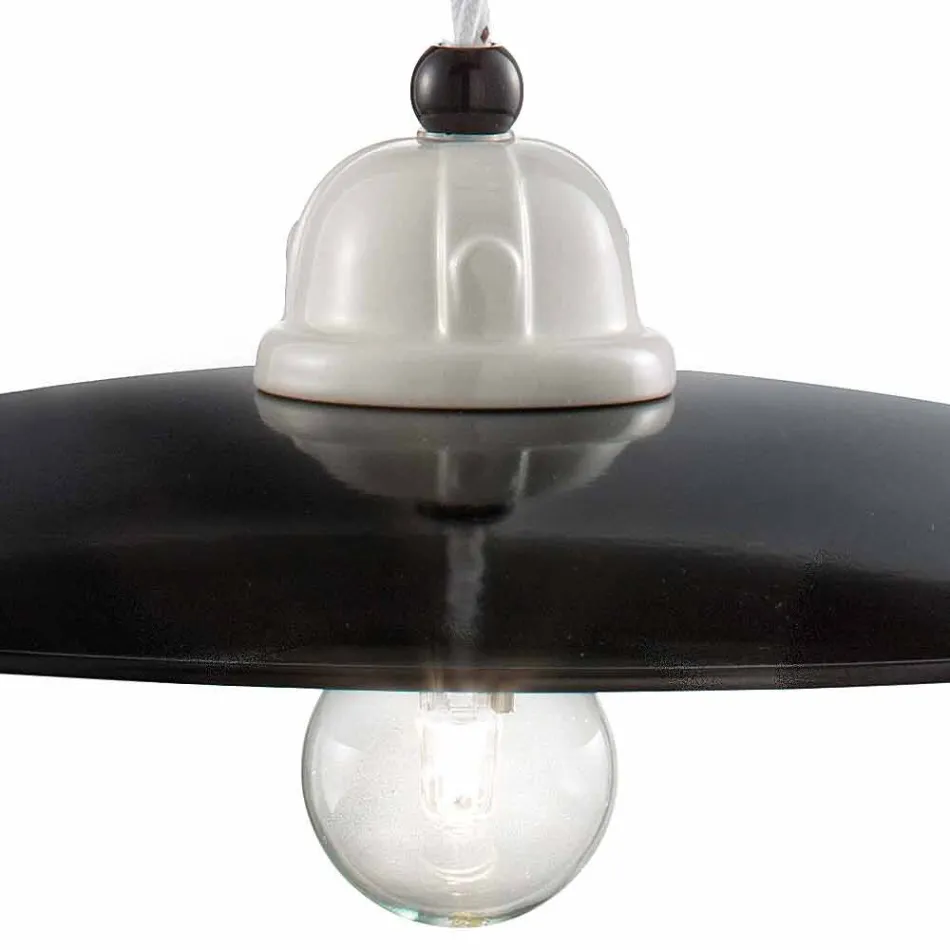 Lampa och ner handgjord keramik Melissa Ferroluce Viadurini