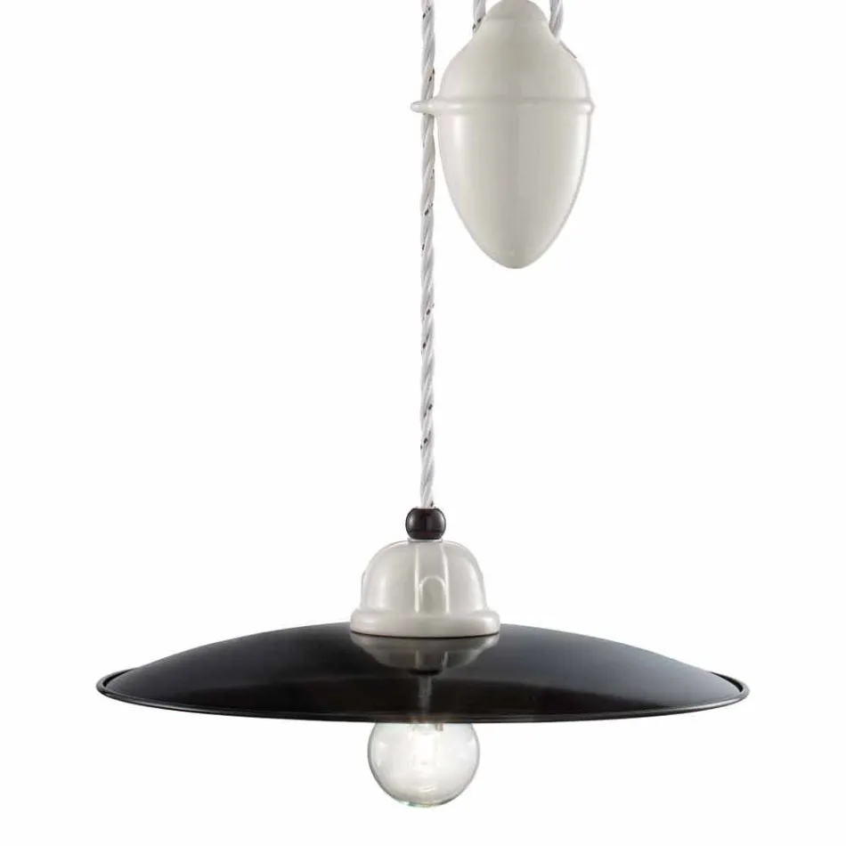 Lampa och ner handgjord keramik Melissa Ferroluce Viadurini