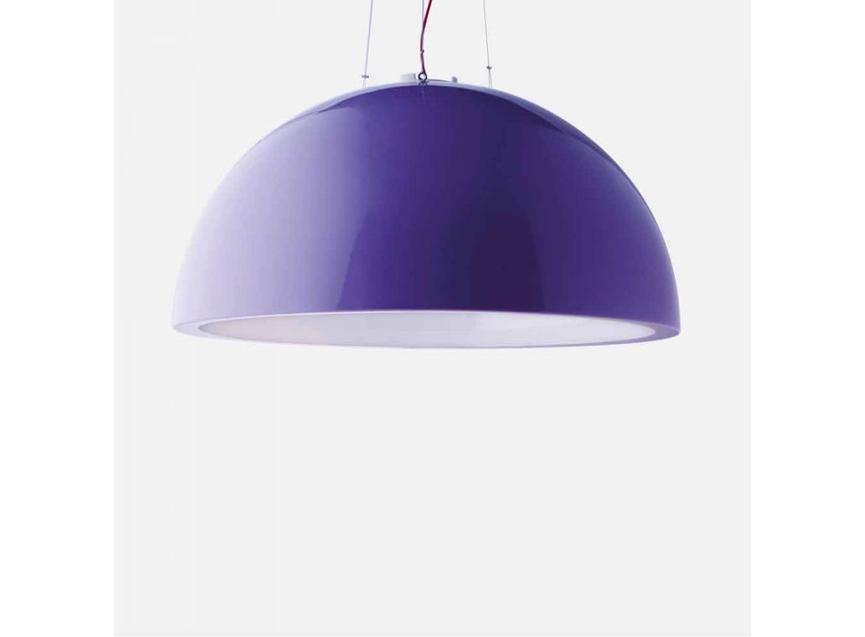 Färgad fjädringslampa Slide Cupole polyeten tillverkad i Italien Viadurini
