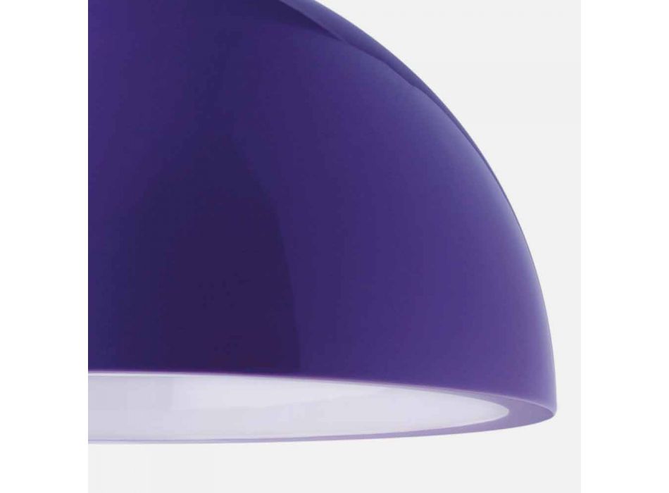 Färgad fjädringslampa Slide Cupole polyeten tillverkad i Italien Viadurini