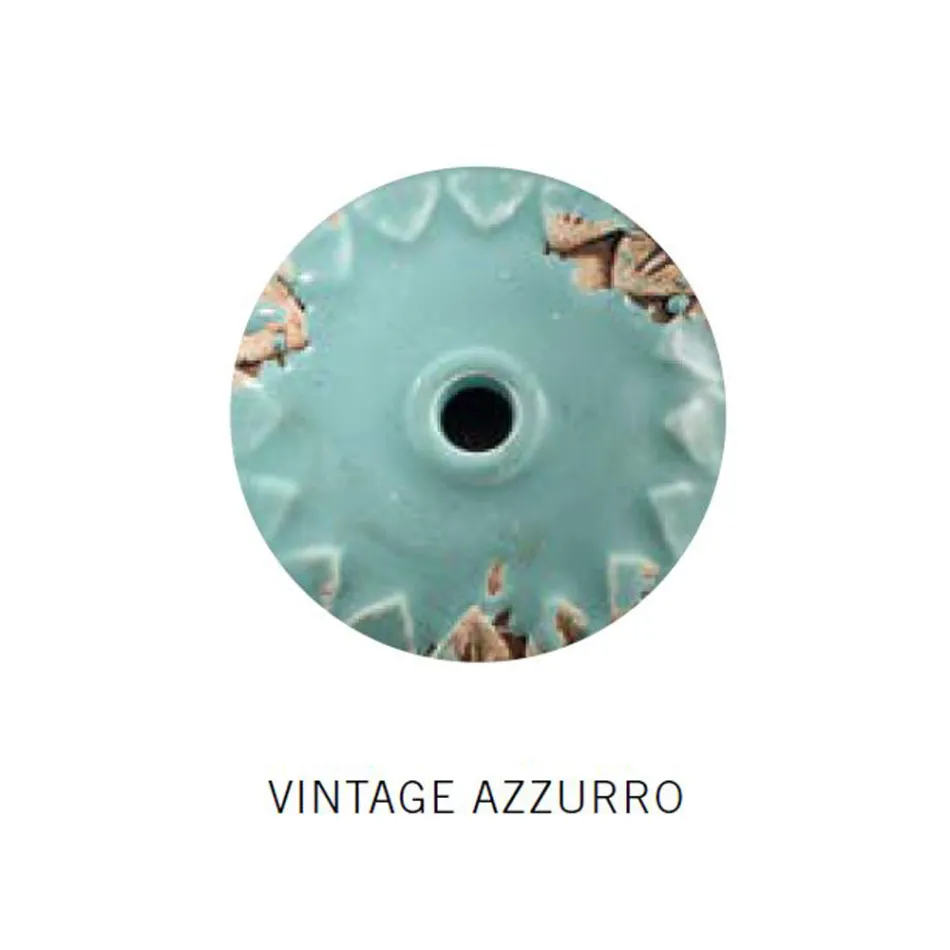 Industriell upphängningslampa Handgjord järn och keramik - Industriell Viadurini