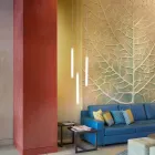 Suspension lampa metakrylat Slide Flux Hängande tunna tillverkad i Italien Viadurini