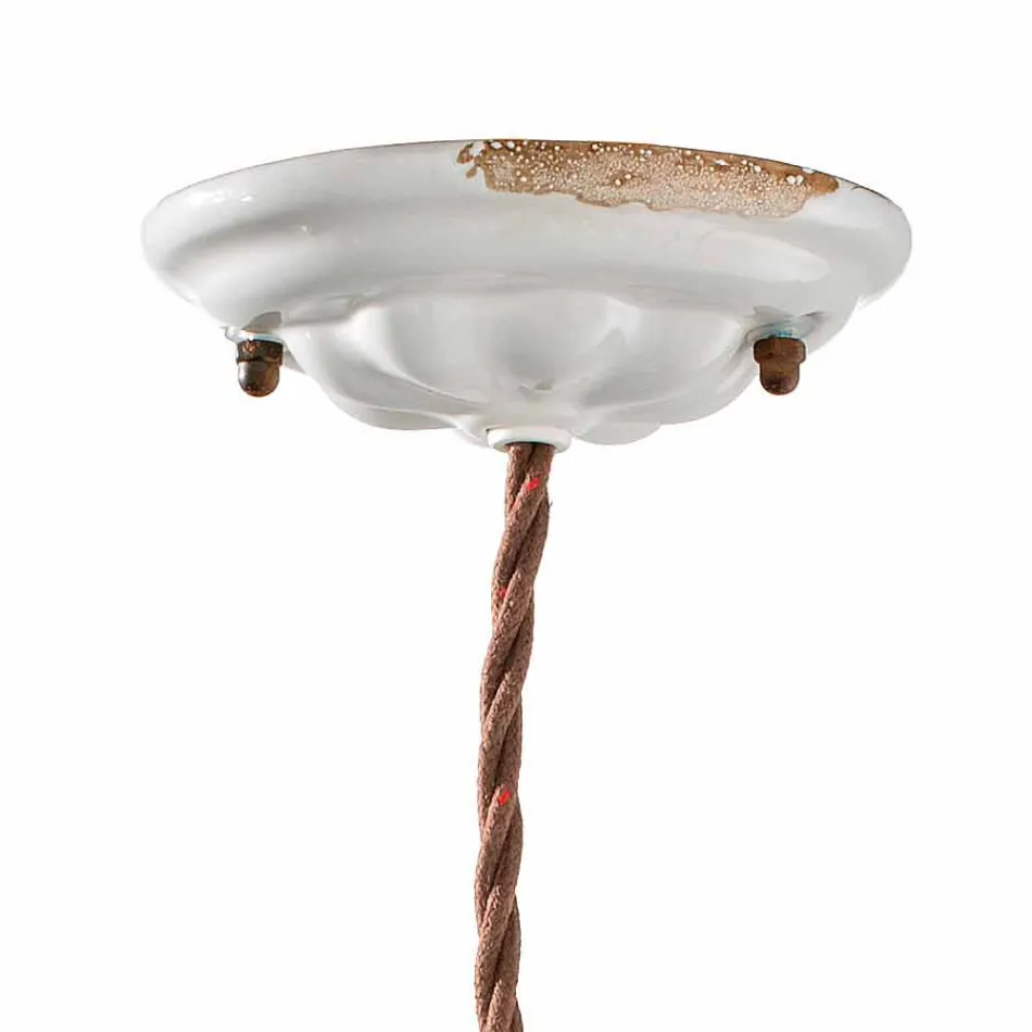 justerbar taklampa keramik och metall Alayna Ferroluce Viadurini