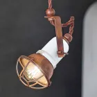 justerbar taklampa keramik och metall Alayna Ferroluce Viadurini