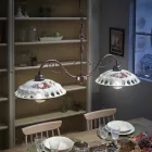 Hänglampa 2 lampor i handgjord keramik med Passanastri - Neapel Viadurini