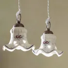 Upphängd lampa 3 lampor i järn och vintage handmålad keramik - Chieti Viadurini