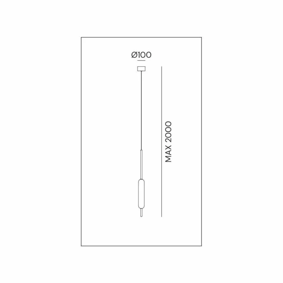 Hängande lampa med 1, 3 eller 6 lampor i mässing modern design - Typha av Il Fanale Viadurini