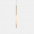 Hängande lampa med 1, 3 eller 6 lampor i mässing modern design - Typha av Il Fanale