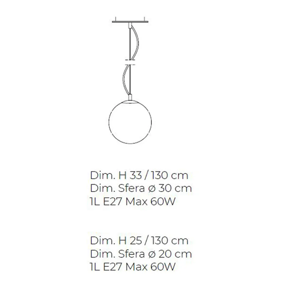 Handgjord hängande lampa i blåst vitt Venedigglas - snö Viadurini