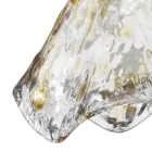 Handgjord hänglampa i blåst venetianskt glas 35 46 cm - Mary Viadurini