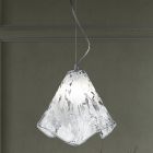 Handgjord hänglampa i blåst venetianskt glas 35 46 cm - Mary Viadurini