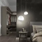 Handgjord hängande lampa i venetianskt blåst glas - Nova Viadurini