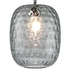 Handgjord hängande lampa i blåst venetianskt glas - Cloe Balloton Viadurini