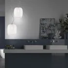 Handgjord hängande lampa i blåst venetianskt glas - Cloe Balloton Viadurini