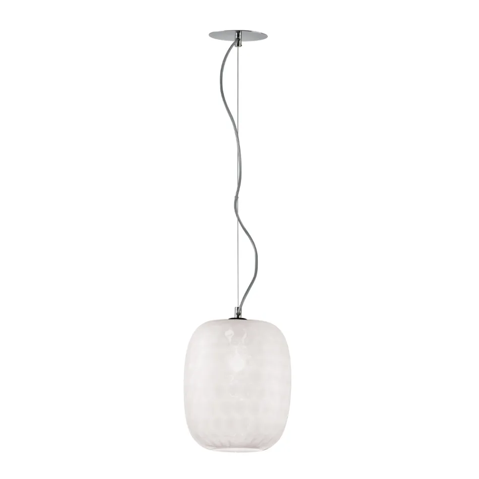 Handgjord hängande lampa i blåst venetianskt glas - Cloe Balloton Viadurini