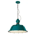 Industrial Artisan Hänglampa i järn och keramik - Industriell Viadurini